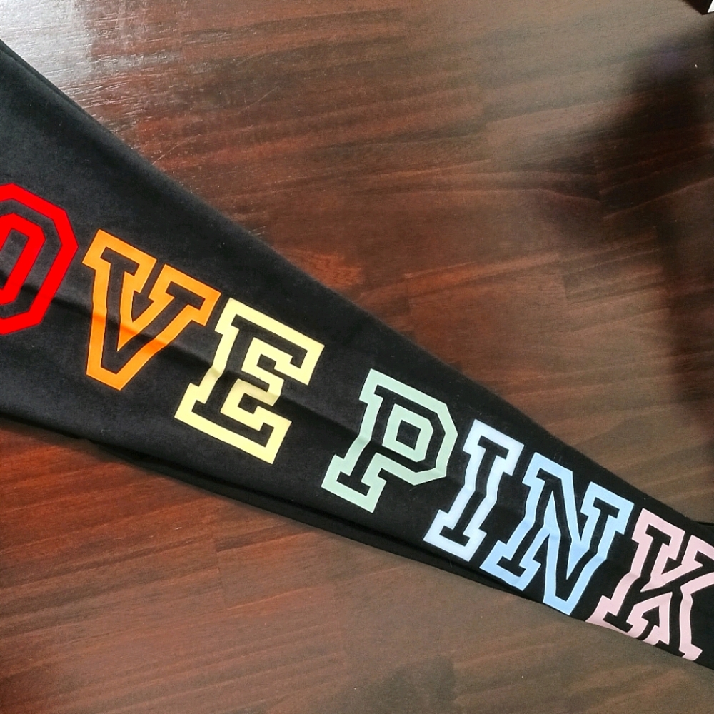 NWOT PINK VS LOGO LEGGING S - Picture 4 of 4